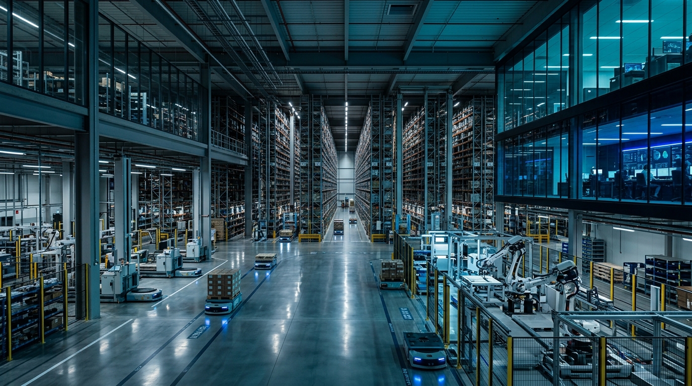 Industrial Logistics Hub Background